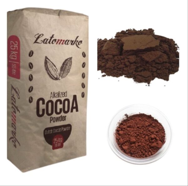 توريد مسحوق كاكاو بني غامق ماركة JB Cocoa لصناعة الشوكولاتة