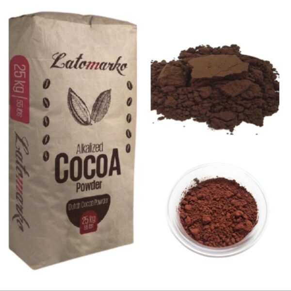 توريد مسحوق كاكاو بني غامق ماركة JB Cocoa لصناعة الشوكولاتة