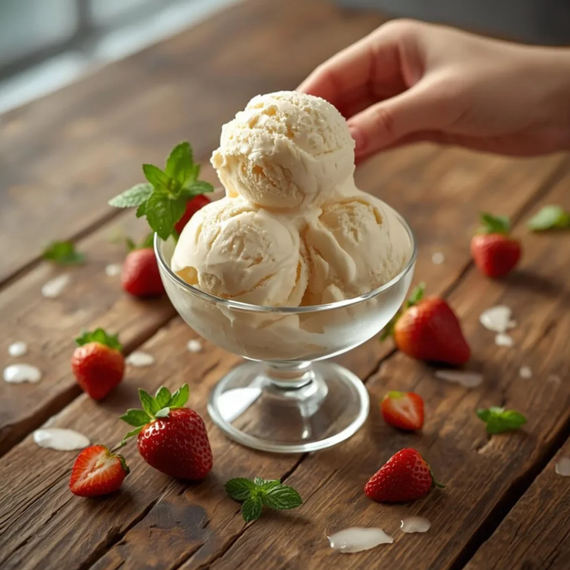 منع تكون فقاعات الهواء في الآيس كريم