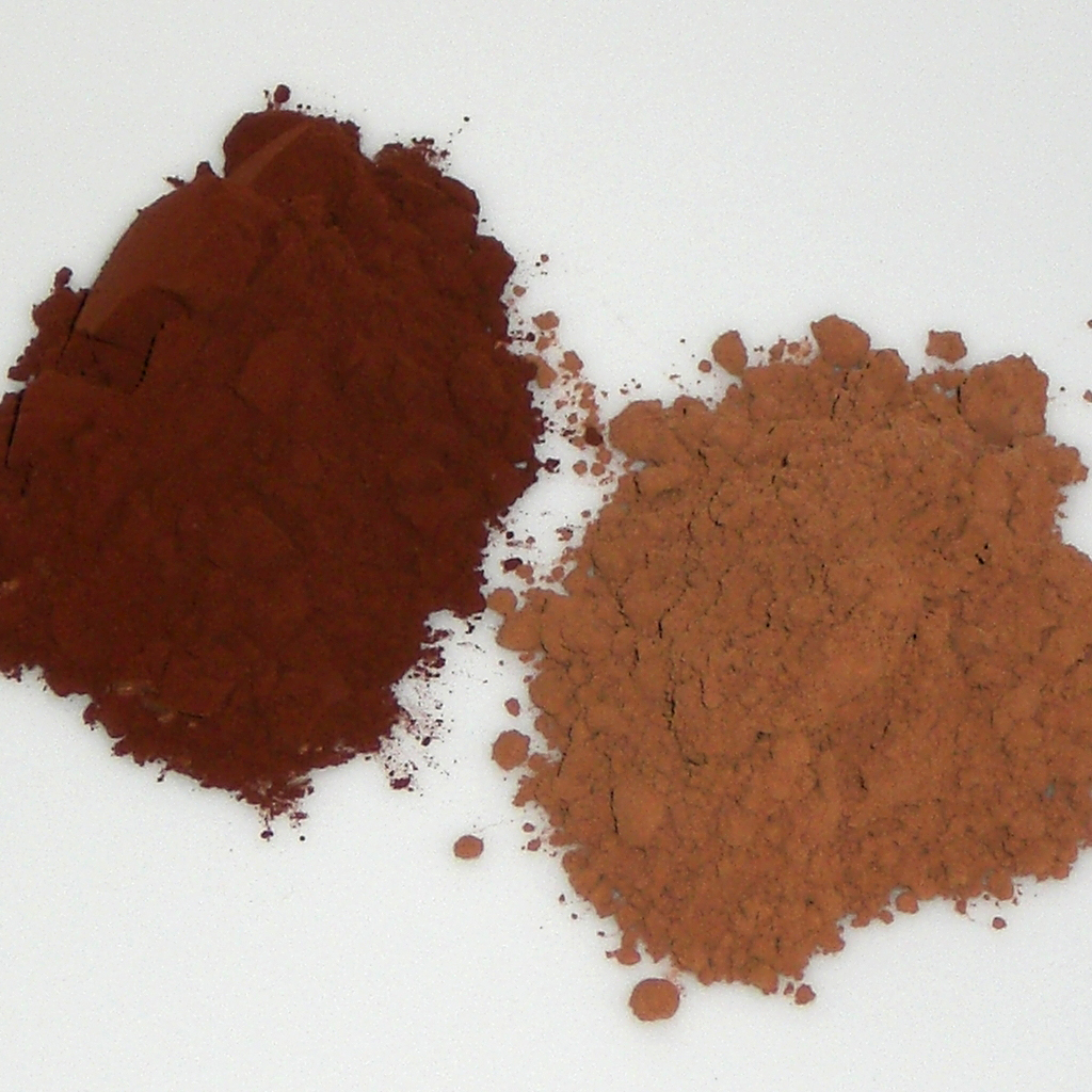 أنواع الكاكاو المستخدمة في المصانع: Natural وAlkalized وDark وBlack