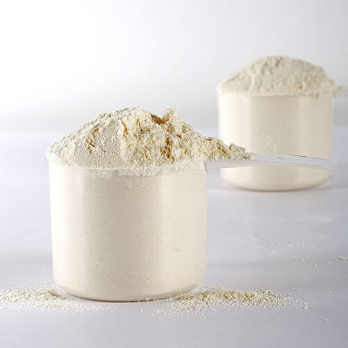 Whey powder with high protein percentage