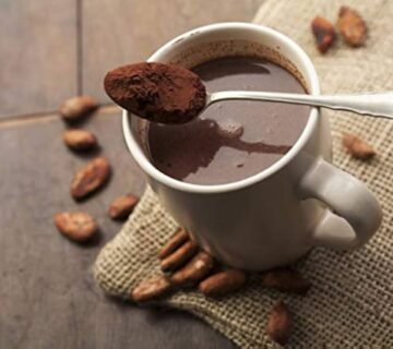 Alkalized cocoa powder chocolate production