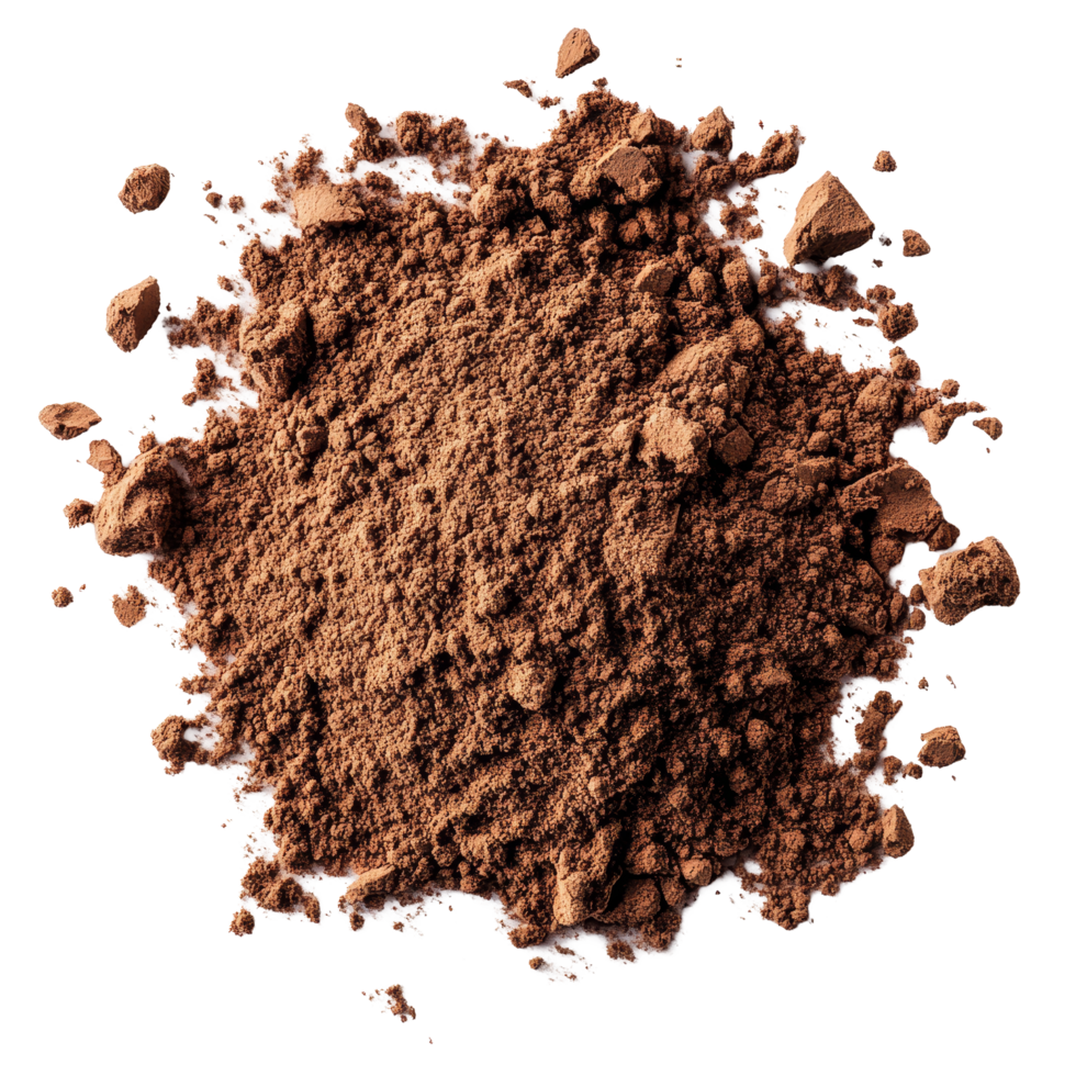 Alkalized cocoa powder for desserts