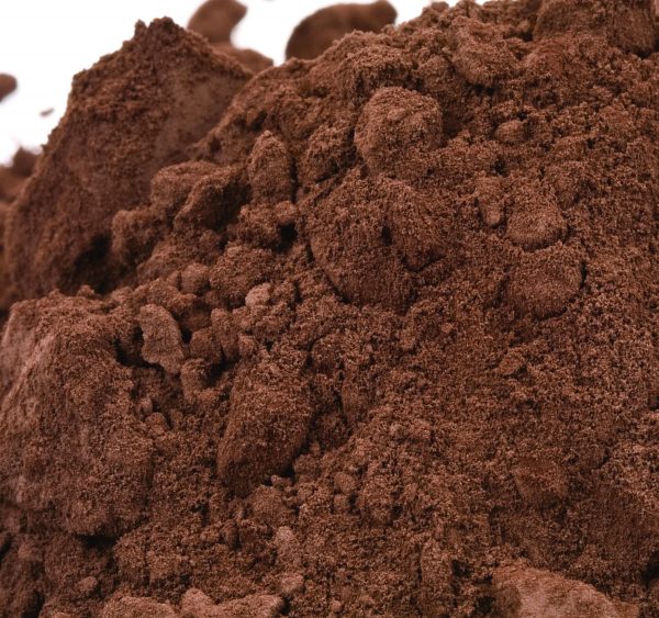 Bulk alkalized cocoa powder