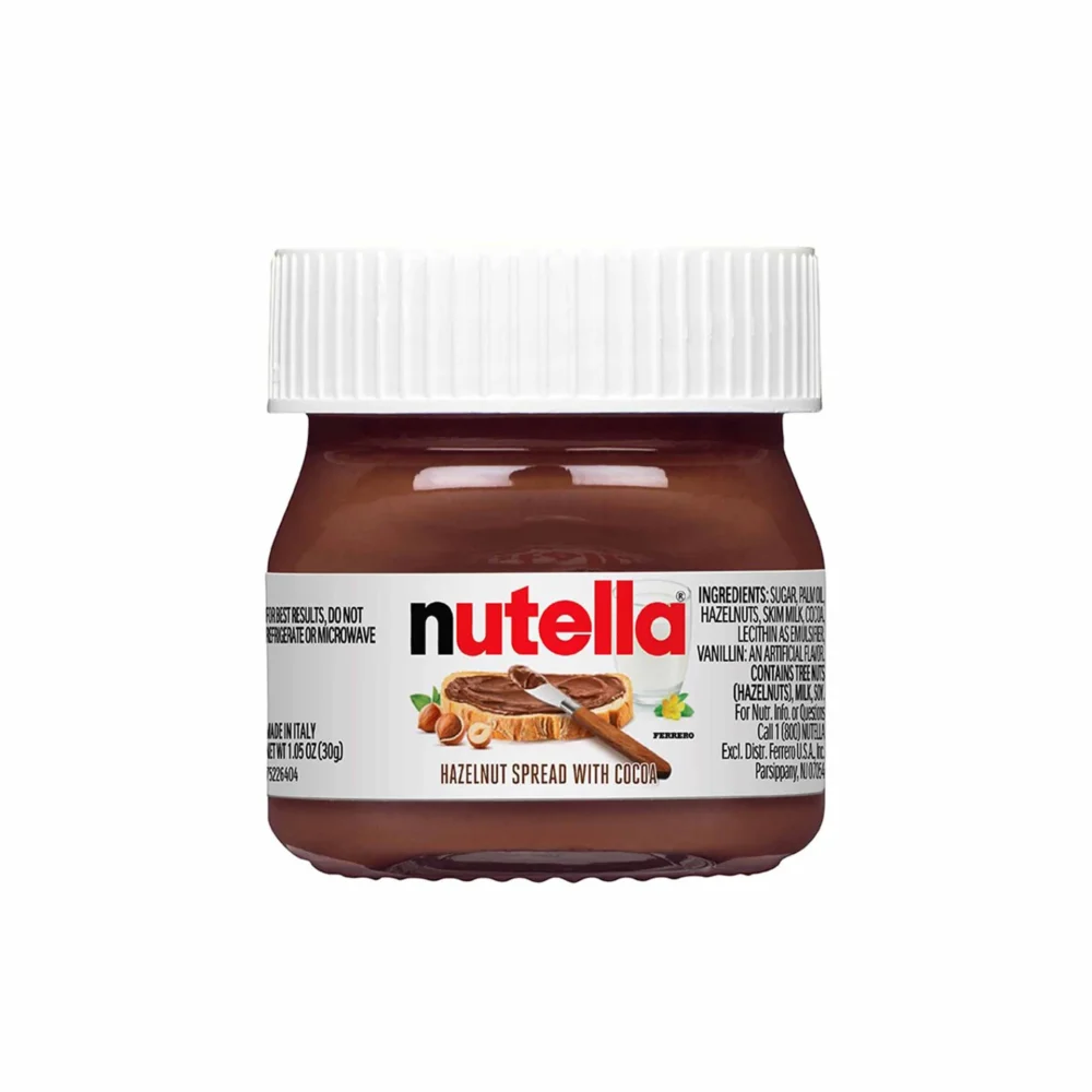Mini Nutella Jars