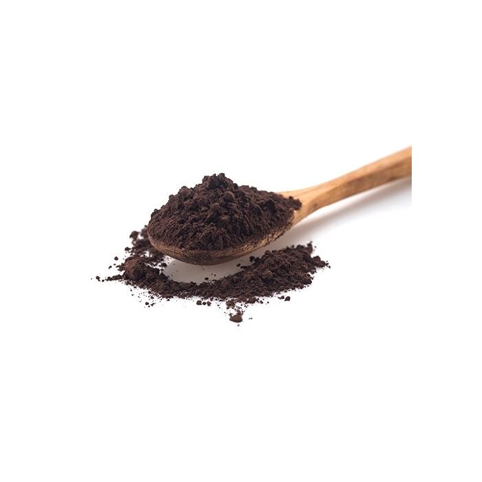 Alkalized cocoa powder for protein bars