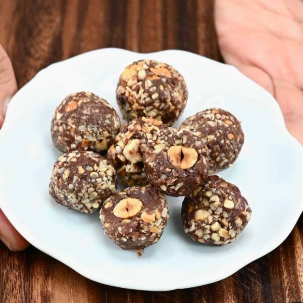 Hazelnut-Filled Chocolate Truffles