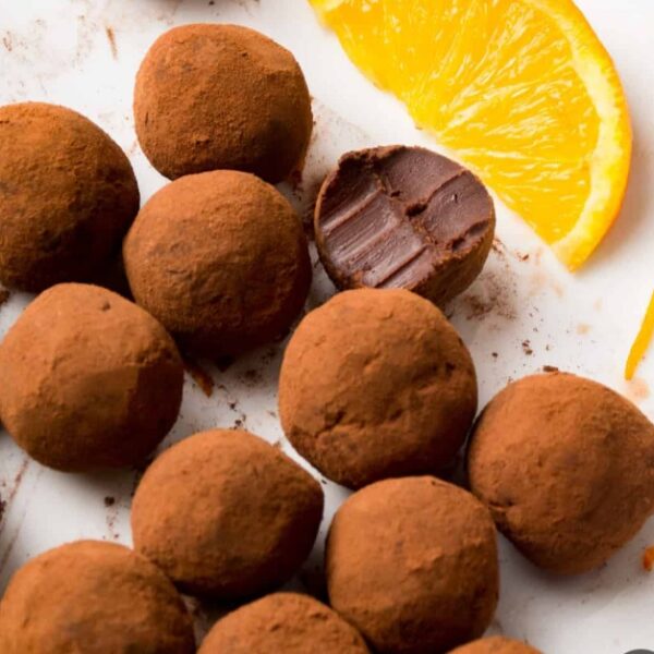 Orange Zest Chocolate Truffles