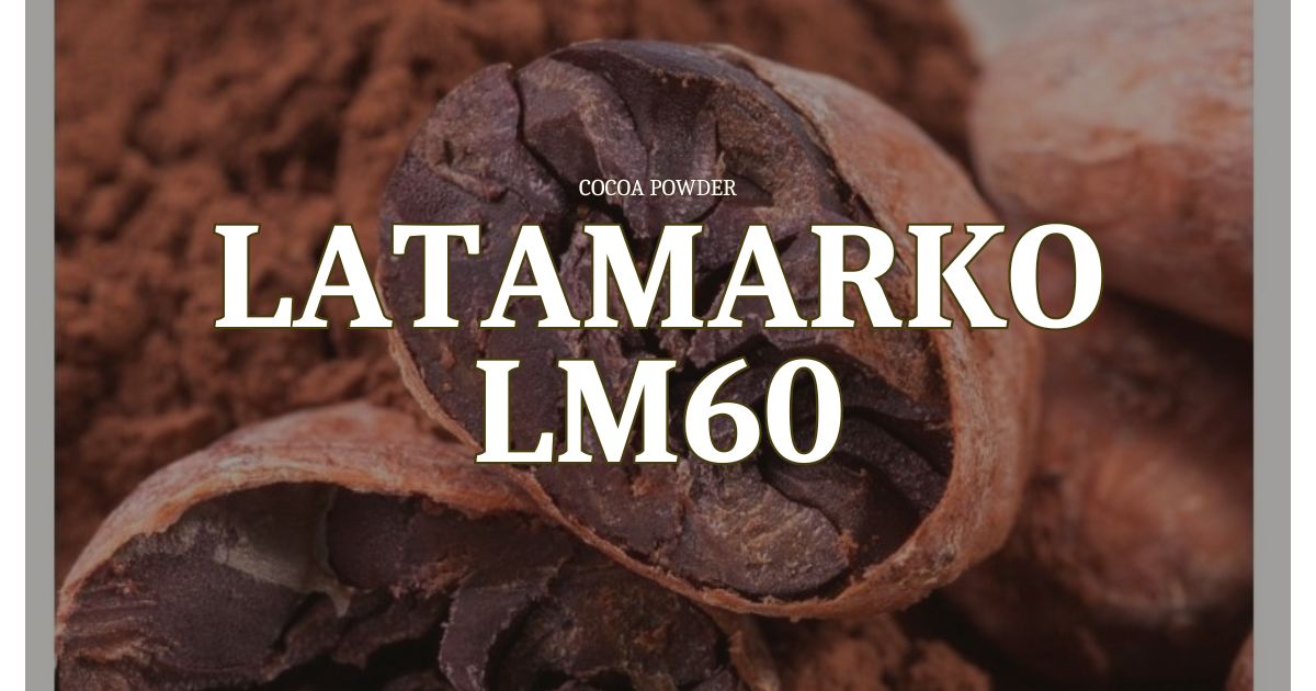 Alkalized Cocoa Powder for Chocolate Manufacturing Alkalized Cocoa Powder for Chocolate Manufacturing
