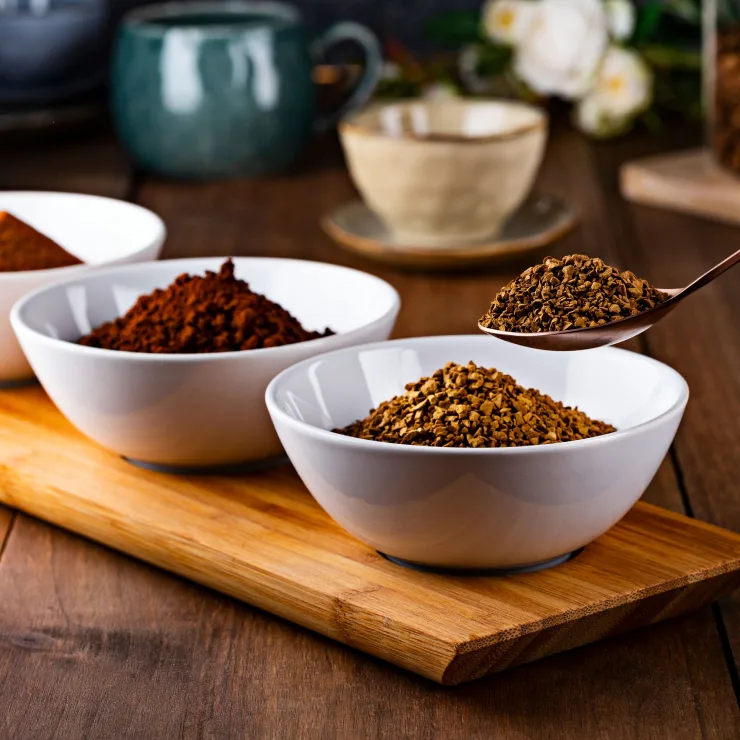 Bulk coffee powder for beverage industry