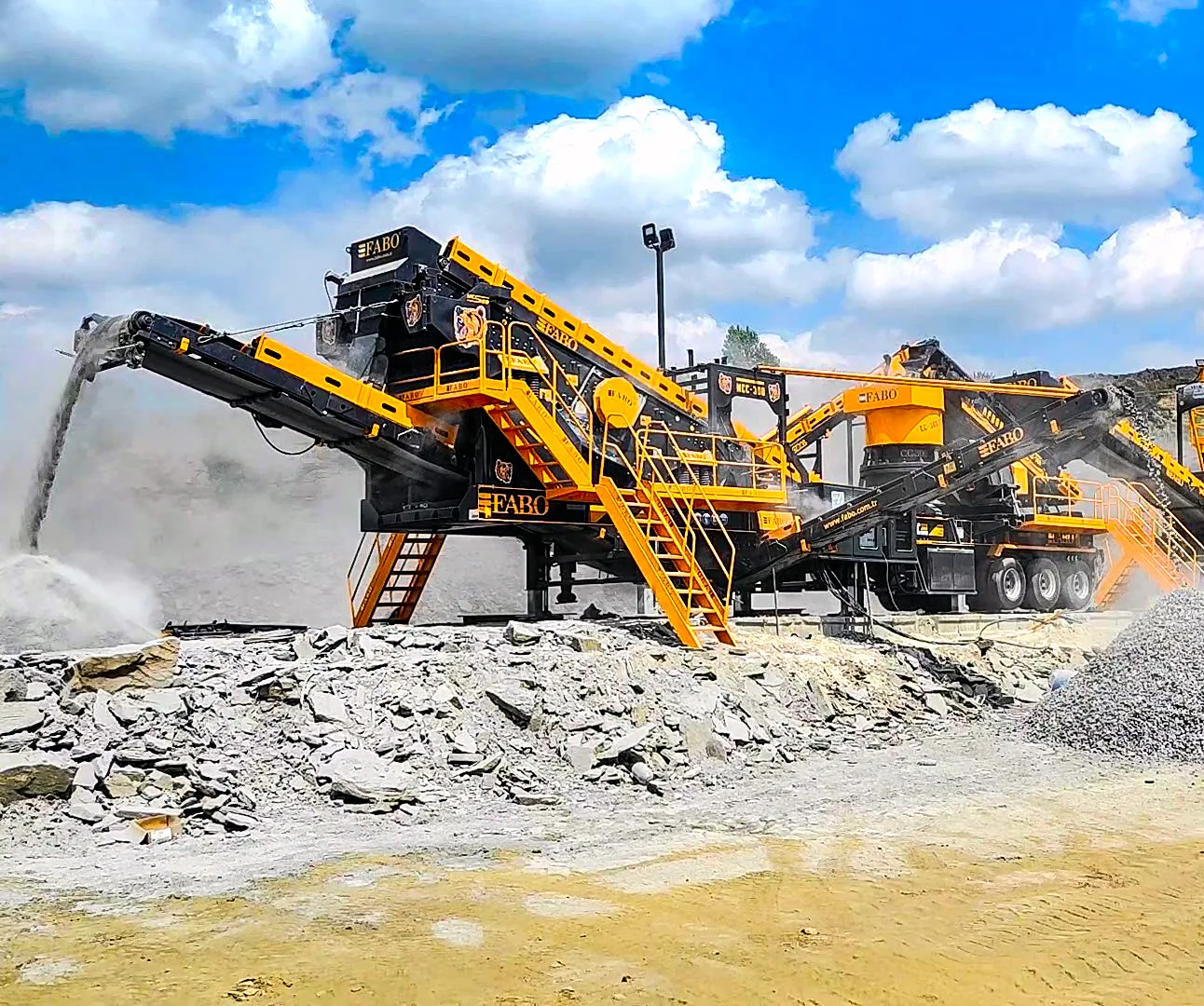 Portable cone crushers for American contractors