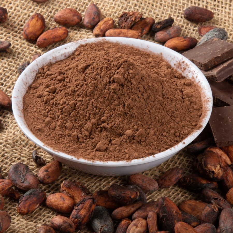 How does cocoa powder fat content change usage level?