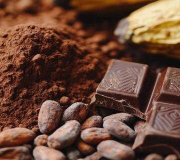 How does cocoa powder influence chocolate viscosity?