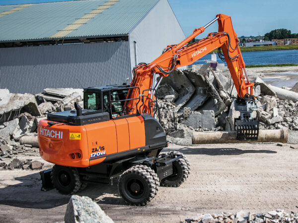 بیل مکانیکی چرخ‌لاستیکی ZX170W هیتاچی Hitachi