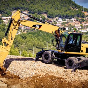 کاترپیلار Caterpillar بیل مکانیکی چرخ‌لاستیکی M322