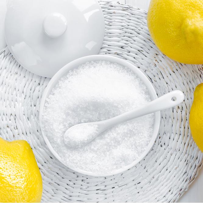 Fumaric acid with citric and lactic acids