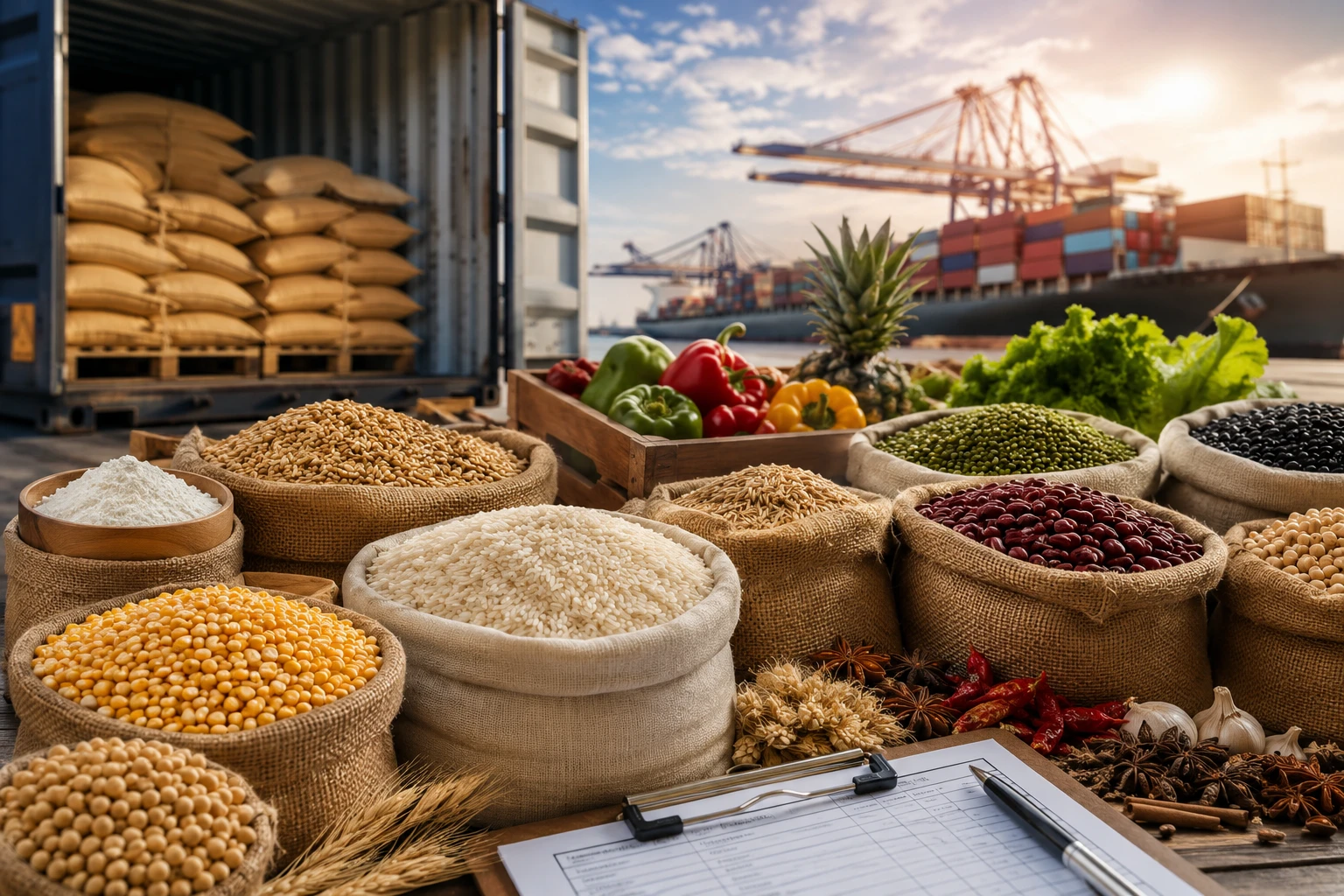 Importers of food raw materials selecting an international business partner