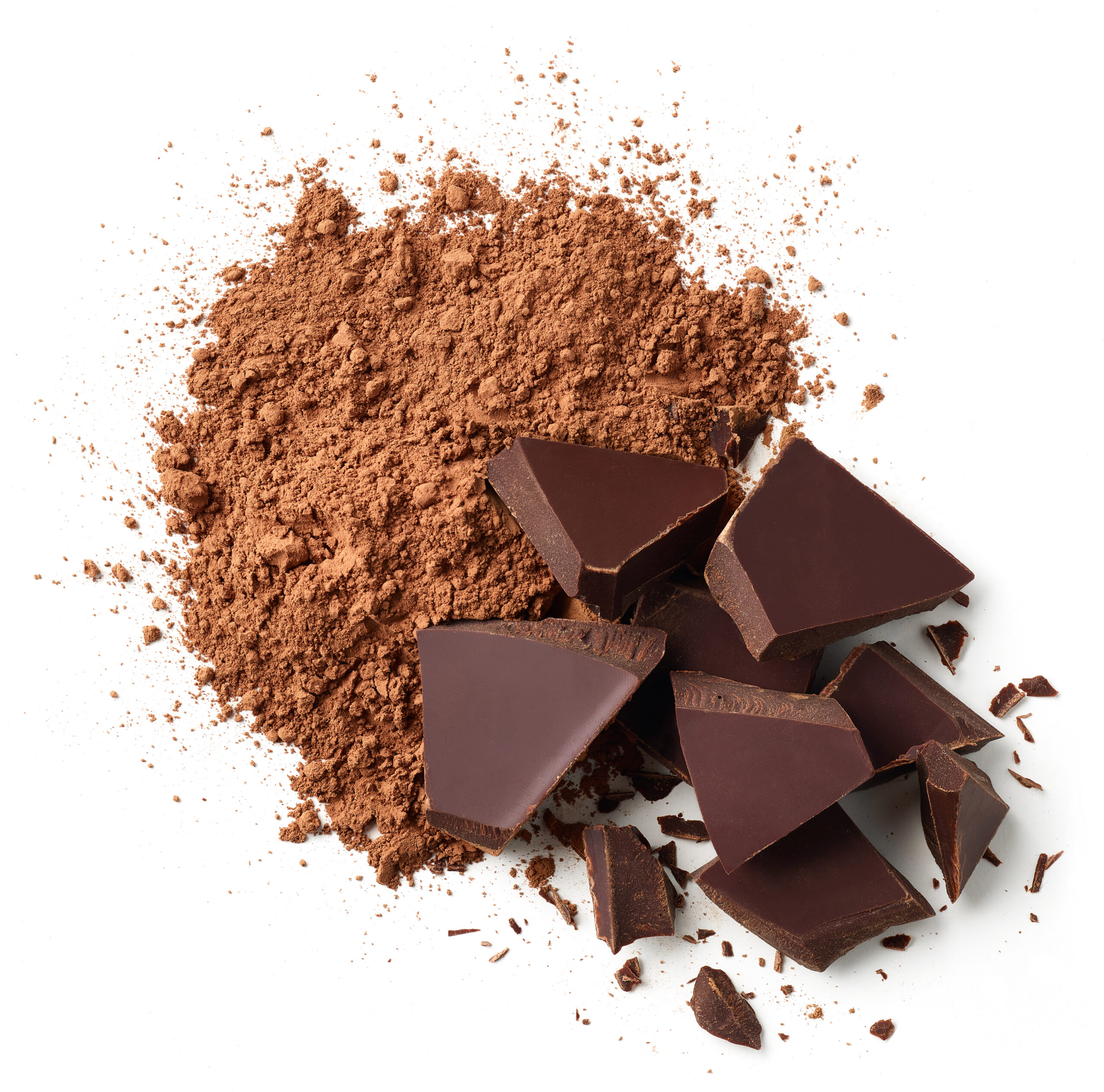 Import of brown cocoa powder