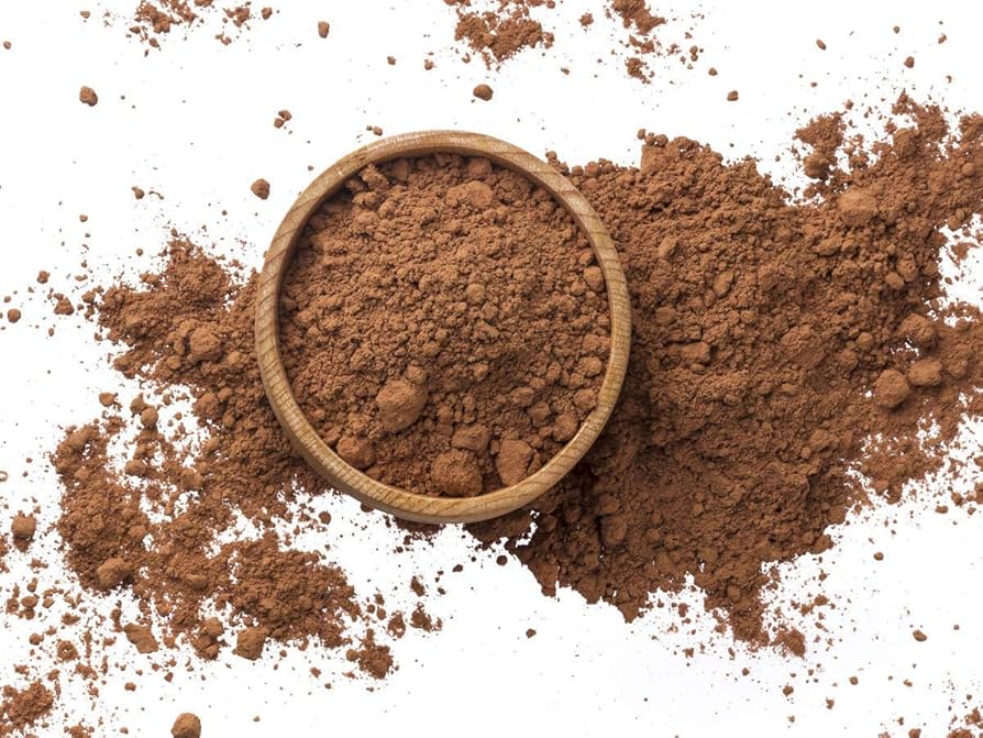 Import of dark brown cocoa powder