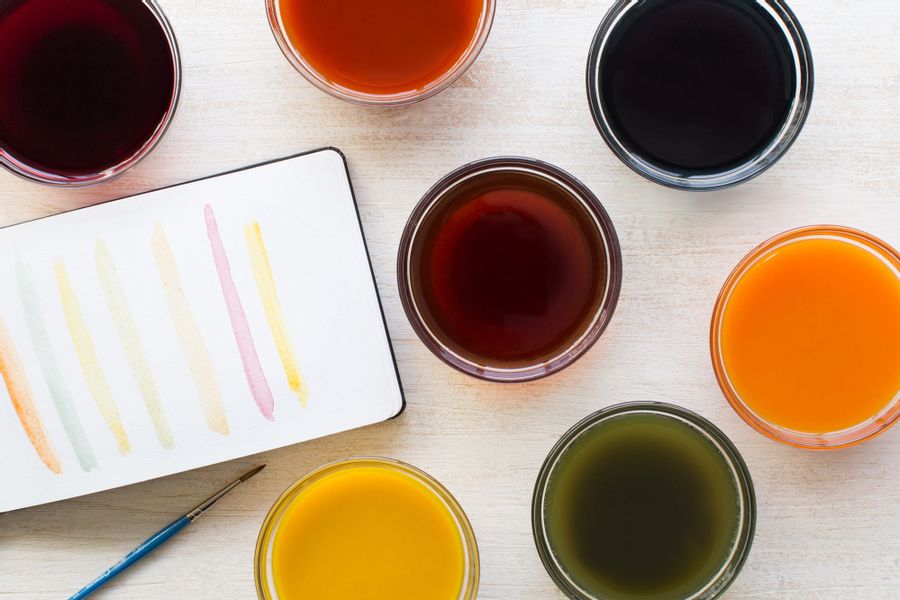 Natural food coloring, tea color
