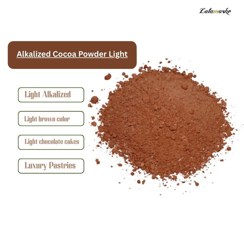 پودر کاکائو قهوه‌ای روشن