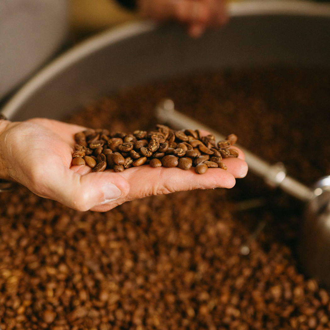 Brazilian Santos coffee for Italian espresso production