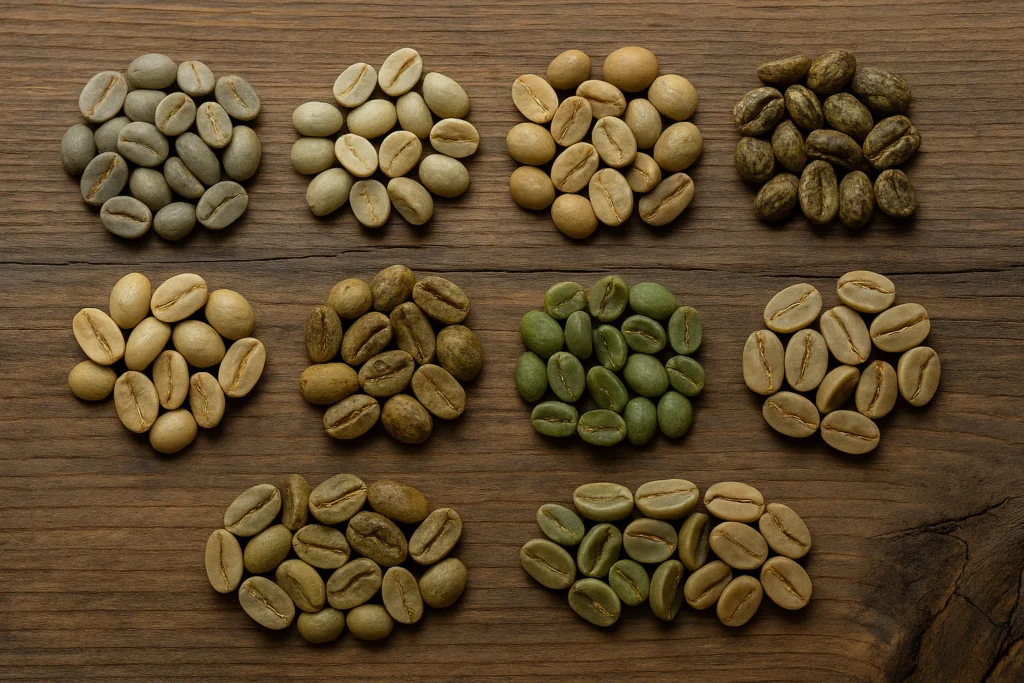 Buying green coffee for roasting