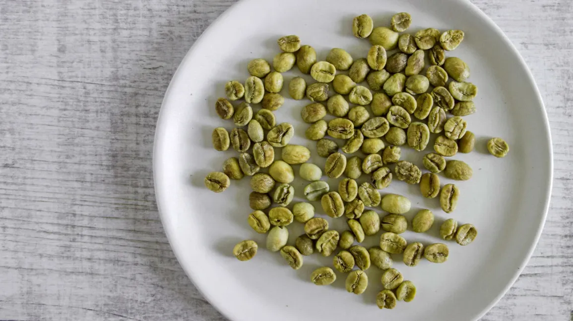 Green coffee bean cafe