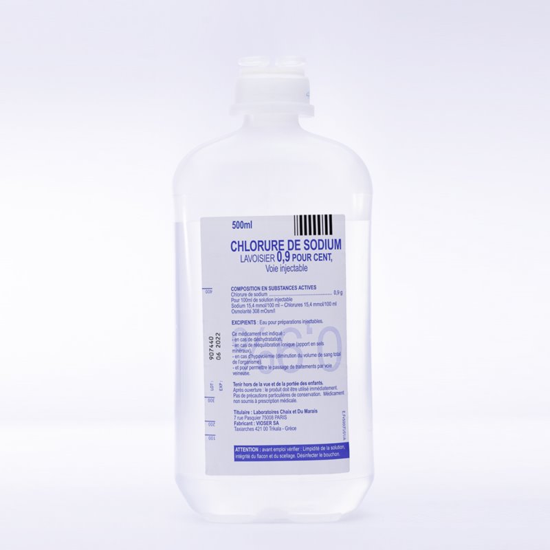 Chlorure de sodium par voie orale