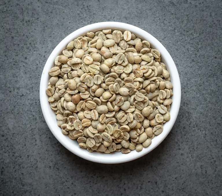 Decaffeinated Arabica green coffee from Colombia