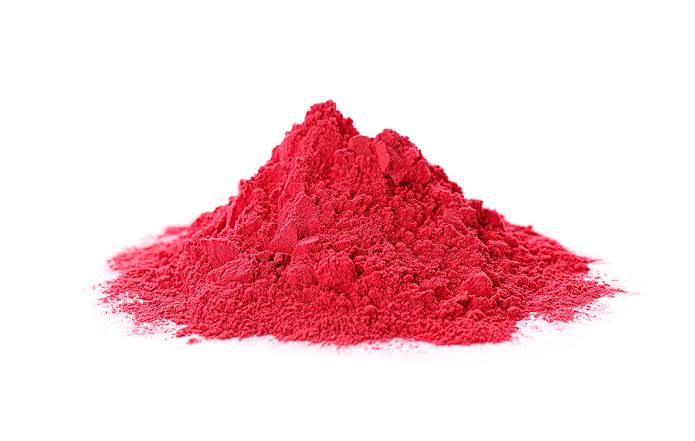 Carmine red for the food industry