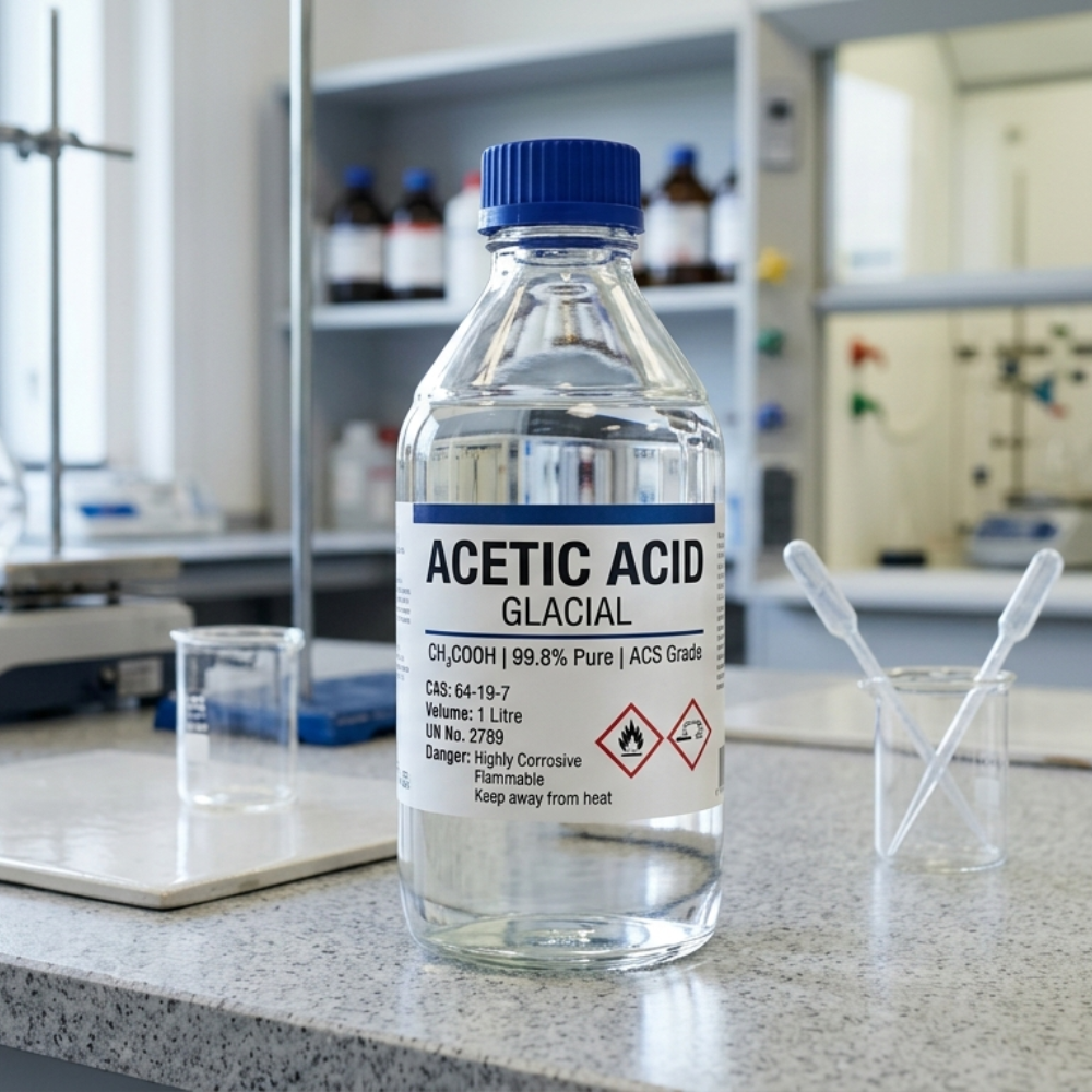 Sale of industrial acetic acid with immediate delivery and competitive pricing.