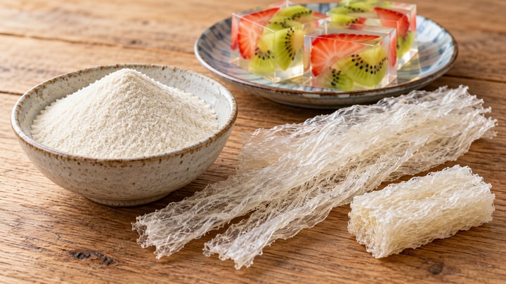The difference between agar-agar and gelatin