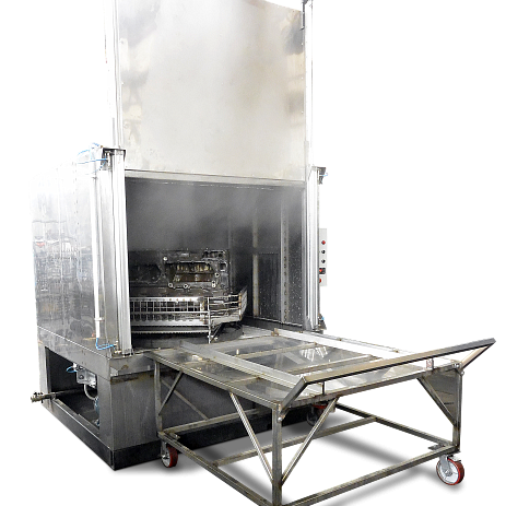 Как размер моечной установки влияет на качество очистки материала?