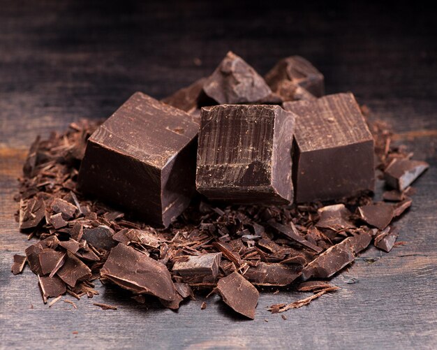 качественный тёмный шоколад